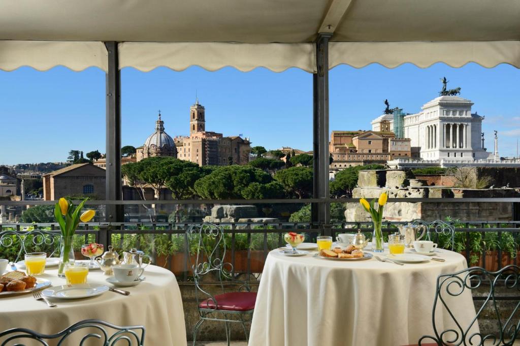 Unparalleled views from the restaurant terrace of Hotel Forum